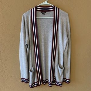 Halogen grey striped cardigan
